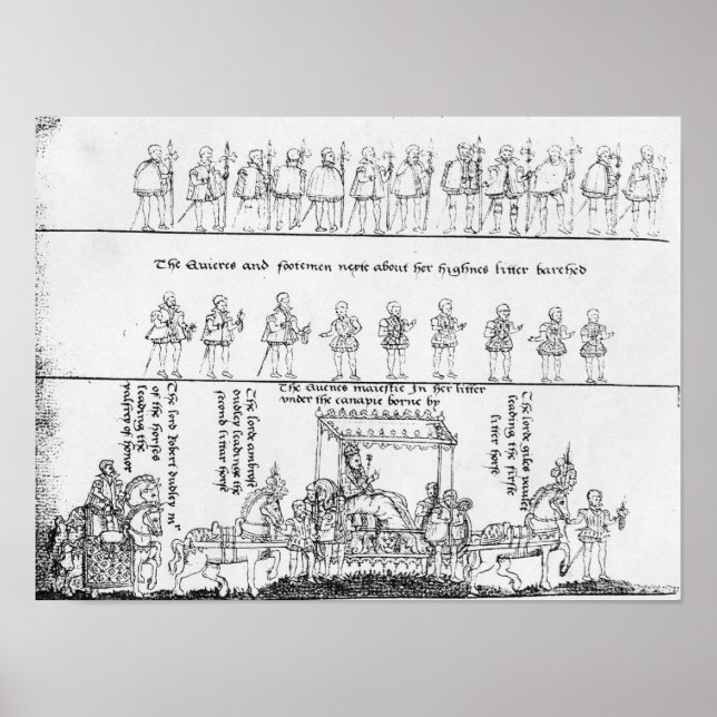 Die Königin in ihrer Kluft Poster (Vorne)