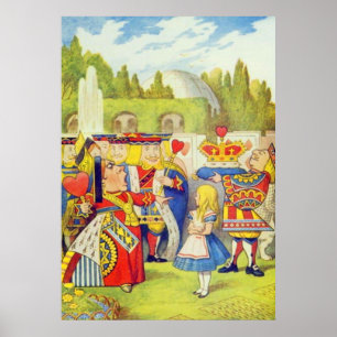 Die Königin ist gekommen! Vollfarbe Poster