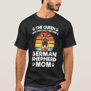 Die Königin ist zur deutschen Schäferhündin-Mama g T-Shirt