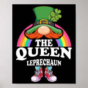 Die Königin Leprechaun St Patricks Day Kostüm  Poster