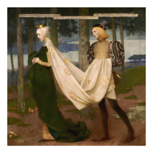 Die Königin und der Page von Marianne Stokes Fotodruck