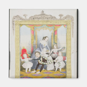 Die Königin und der Prinz Albert zu Hause Magnet