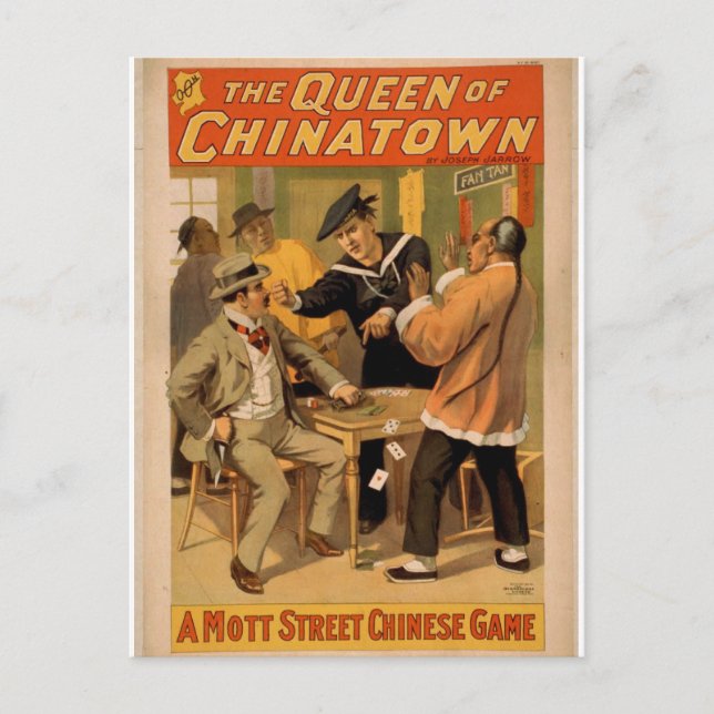 Die Königin von Chinatown Postkarte (Vorderseite)