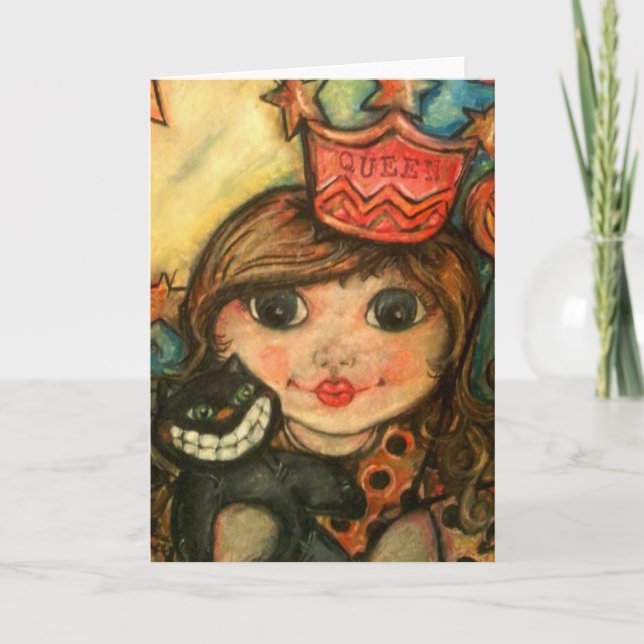 Die Königin von Halloween Karte (Vorderseite)