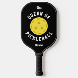 Die Königin von Pickleball Niedlicher Spaß, schwar Pickleball Schläger