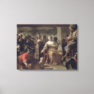 Die Königin von Sheba vor Solomon Leinwanddruck