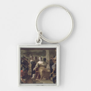 Die Königin von Sheba vor Solomon Schlüsselanhänger