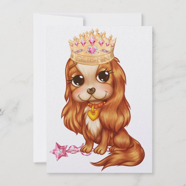 Die Königin Will ein Party! - SRF Einladung (Vorderseite)