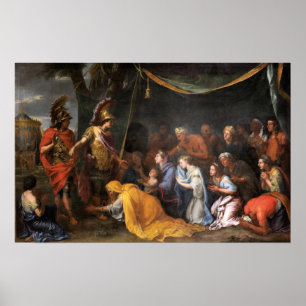 Die Königinnen Persiens am Fuße von Alexander Poster