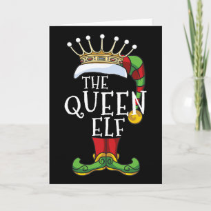 Die königliche Elf-Familie passende Weihnachtsgrup Karte