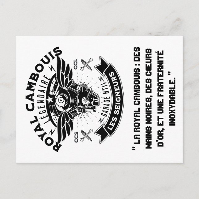 Die königliche Postkarte (Vorderseite)