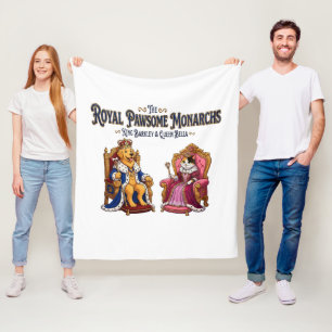 Die königlichen Pfoten-Monarchen Fleecedecke