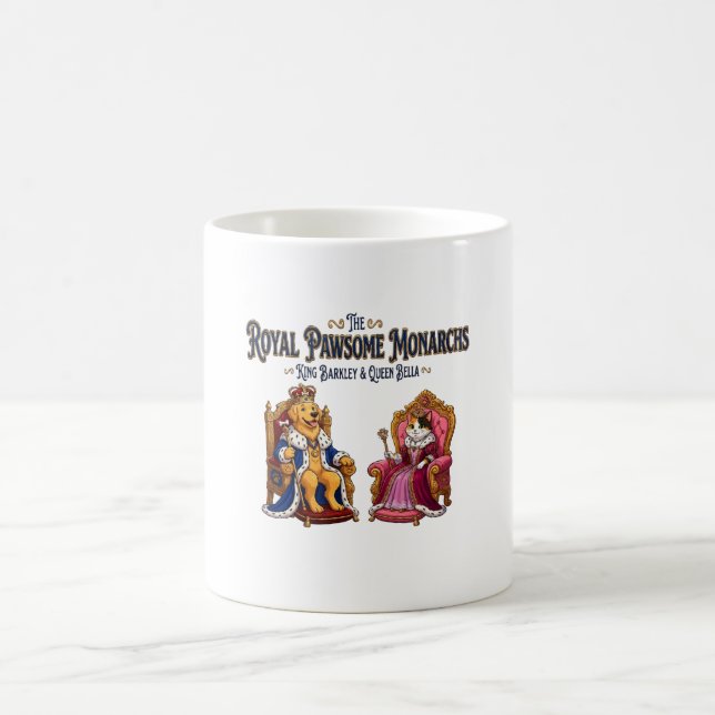 Die königlichen Pfoten-Monarchen Kaffeetasse (Mittel)