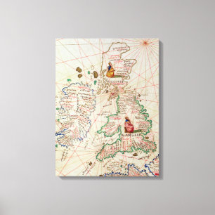Die Königreiche von England und von Schottland Leinwanddruck