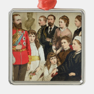 Die Königsfamilie, 1880 Ornament Aus Metall