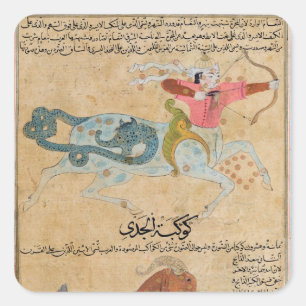 Die Konstellationen des Schützen und Quadratischer Aufkleber