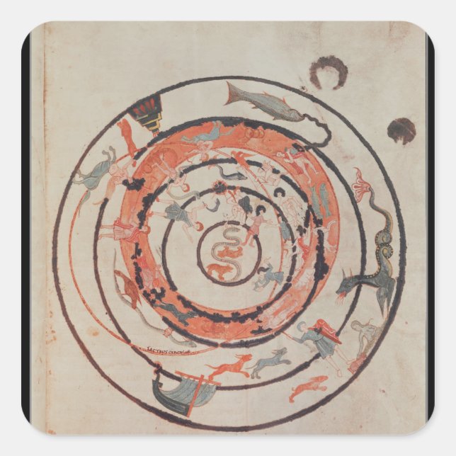 Die Konstellationen von "Les Phenomenes" Quadratischer Aufkleber (Vorderseite)