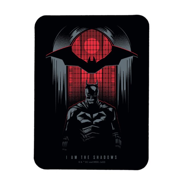 Die Kontur des Batman Window Pane Magnet (Vertikal)