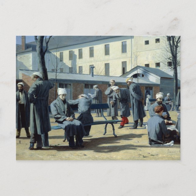 Die Konvaleszente 1861 Postkarte (Vorderseite)