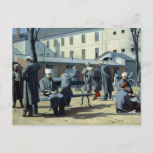 Die Konvaleszente 1861 Postkarte