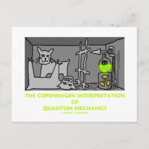 Die Kopenhagener Interpretation von Quantenmechani Postkarte