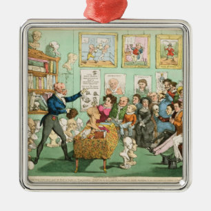 Die Köpfe und die Gehirne der Kälber; ein Ornament Aus Metall