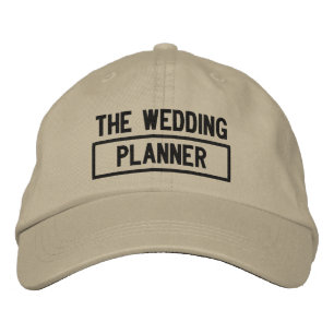Die Kopfzeilenstickerei des Hochzeitplaners Bestickte Baseballkappe