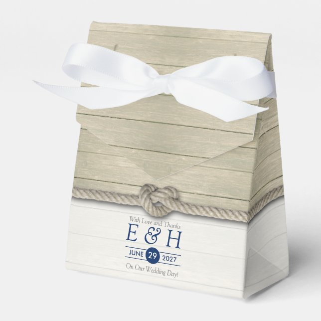 Die Kopplung der bekannten rustikalen Hochzeit Geschenkschachtel (Vorderseite)