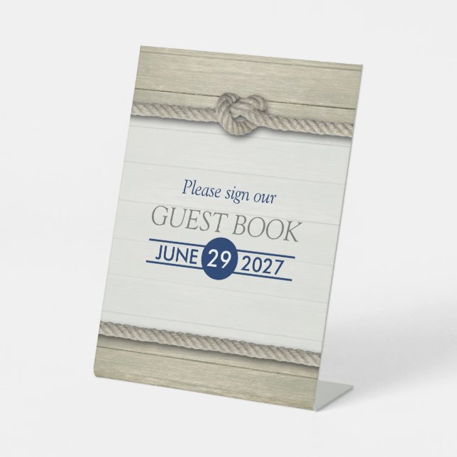 Die Kopplung der bekannten rustikalen Hochzeit Sockelschild (Vorderseite)