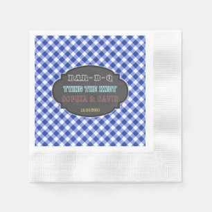 Die Kopplung der GRILLEN Blue Gingham an die Verlo Serviette