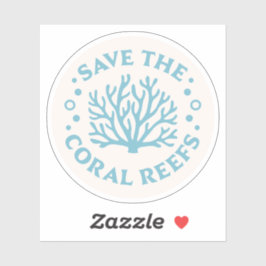 Die Korallenriffe ästhetisch gerettet Aufkleber