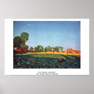 Die Korn-Ernte durch Ford Madox Brown Poster