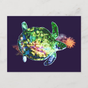 Die kosmische Farbmarke Postkarte