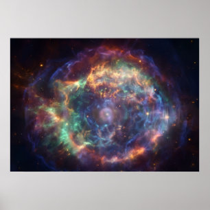 Die kosmische Schale der Seelenlicht-Wandkunst Poster