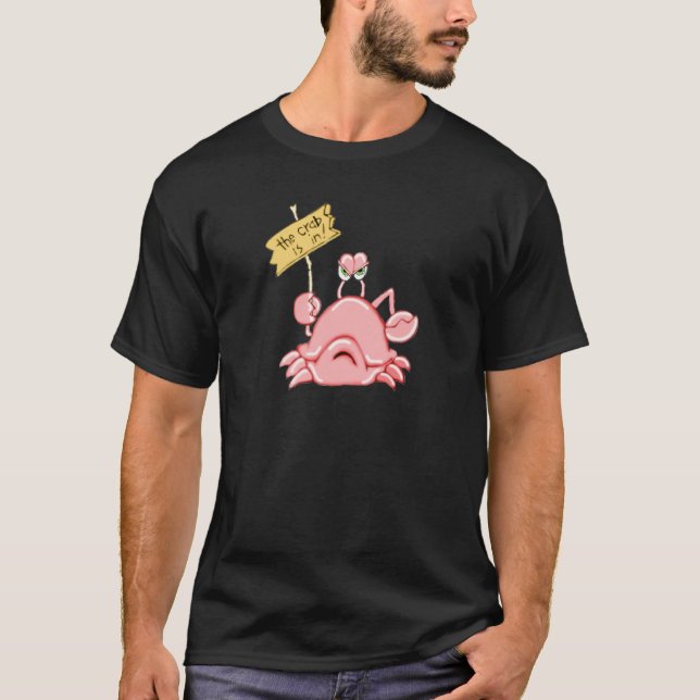 Die Krabbe ist im T - Shirt (Vorderseite)
