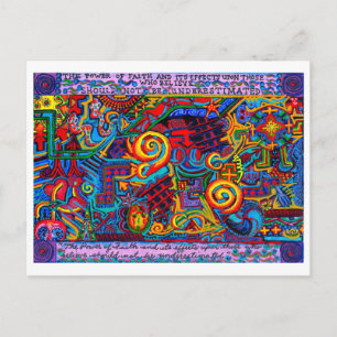 Die Kraft des Glaubens Die Macht des Glaubens Insp Postkarte