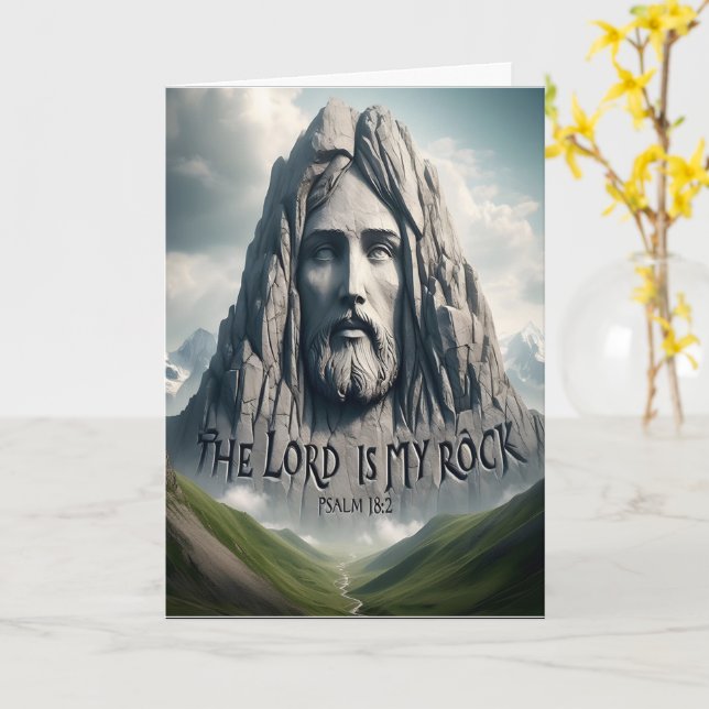 Die Kraft meiner Errettung ist der Herr mein Stein Karte (Gelbe Blume)