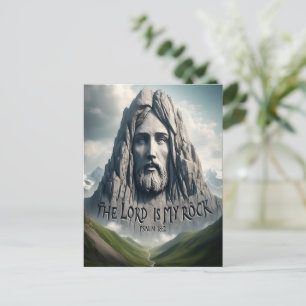 Die Kraft meiner Errettung ist der Herr mein Stein Postkarte