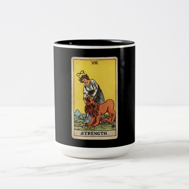 Die Kraft Tarot Zweifarbige Tasse (Mittel)
