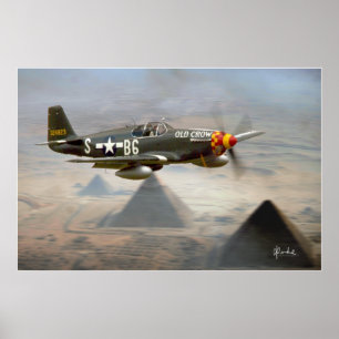 "Die Krähe u. die Pyramiden " Poster