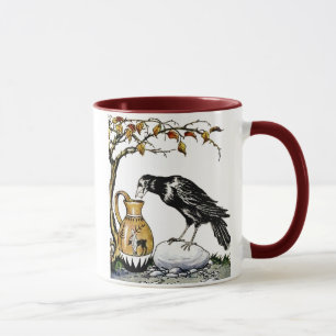 Die Krähe und der Krug Tasse