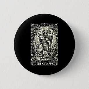 Die Krampus-Tarotkarte Goth Schwarze Pyjama Hexe C Button