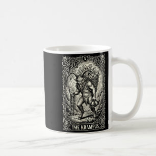 Die Krampus-Tarotkarte Goth Witchy Schwarze Pyjama Kaffeetasse