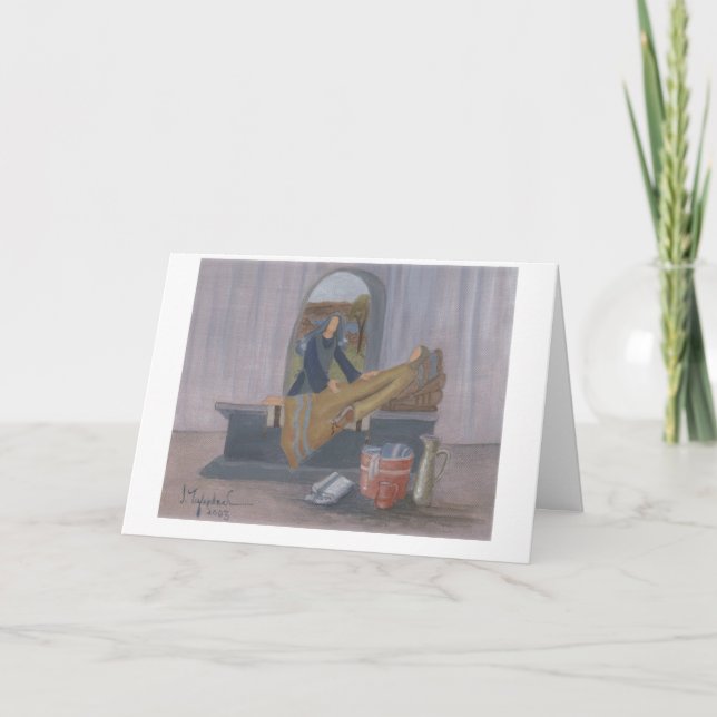 Die Kranken trösten Karte (Vorderseite)