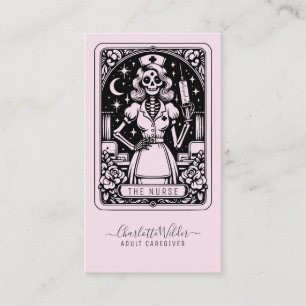 Die Krankenschwester Tarot Visitenkarte