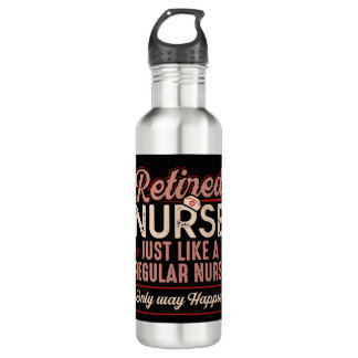 Die Krankenschwester wird wie eine normale Kranken Edelstahlflasche