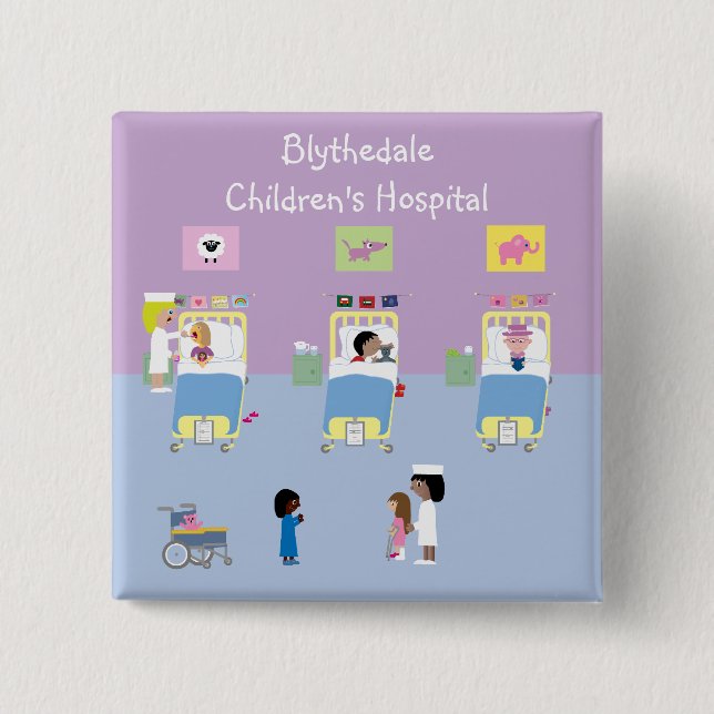 Die Krankenstation der Kinder kundengerecht Button (Vorderseite)