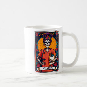 Die Krankenversicherung Skeleton Tarot Card Die so Kaffeetasse