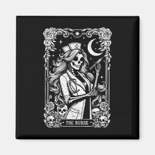 Die Krankenversicherung Skeleton Tarot Card Die so Magnet