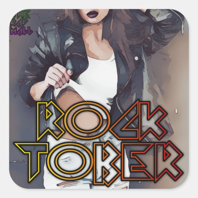 Die Krasse Mall | ROCKTOBER | Aufkleber (6 ct.) (Vorderseite)